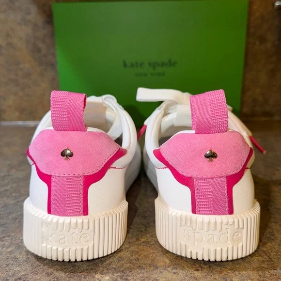 Kate Spade Signature Action Napa Calf Leather Sneakers - Picture 8 of 13